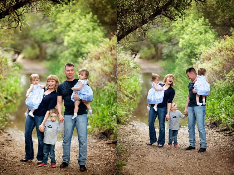 San Diego Family Photographer. Los Penasquitos Canyon. Twins, Sibllings. 3 kids