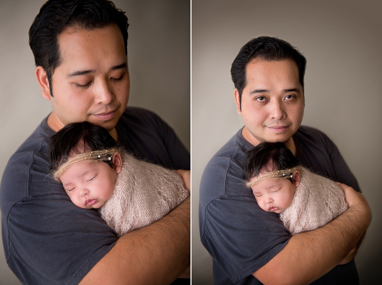 San Diego Newborn photographer. 5 weeks old baby. Parent posing