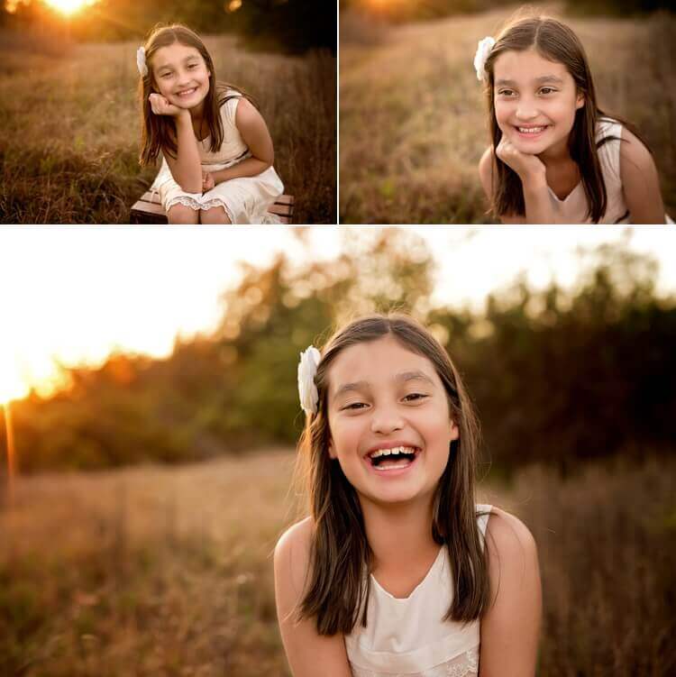 San Diego Photographer. Angela Beransky photography. Family with three kids. Los Penasquitos canyon. Sunset light. girls portrait.