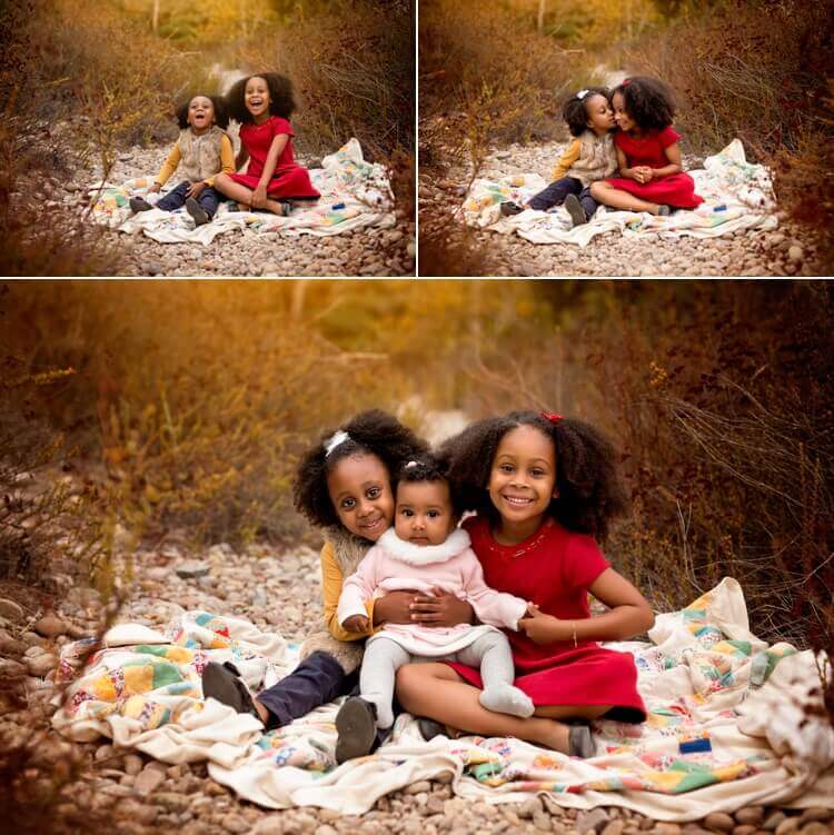 Best San Diego Family Photographer, Angela Beransky photography. Marian Bear Park. Family photos. Family with three kids. Sister in the field. Sibling posing.