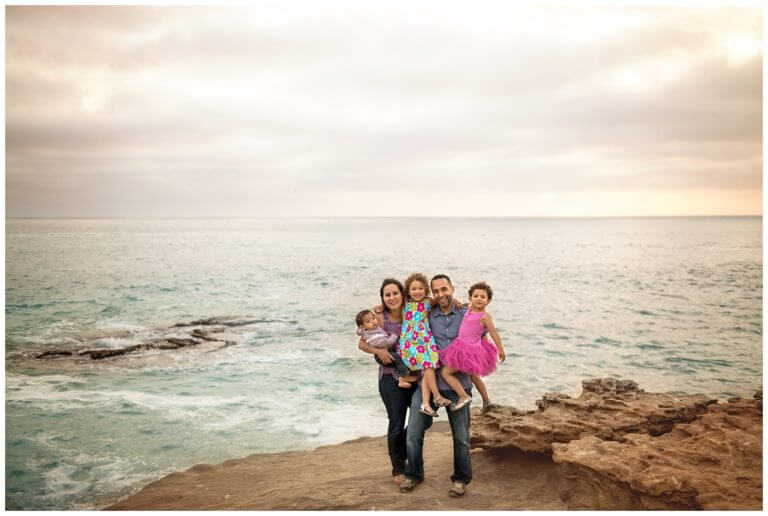 Professional Family Portraits. Farewell photos on the beach.