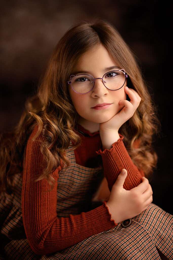 girl's with red hair portrait