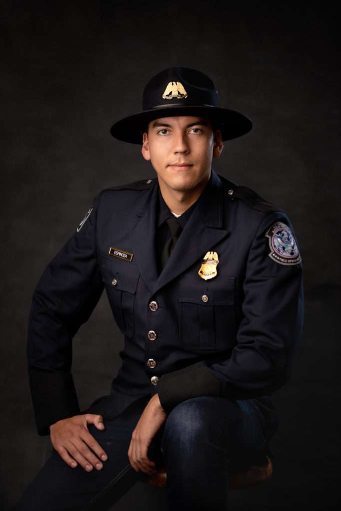 profesional headshot of a men in police uniform by san diego headshots